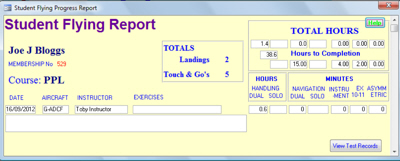 Picture of Student flying Report